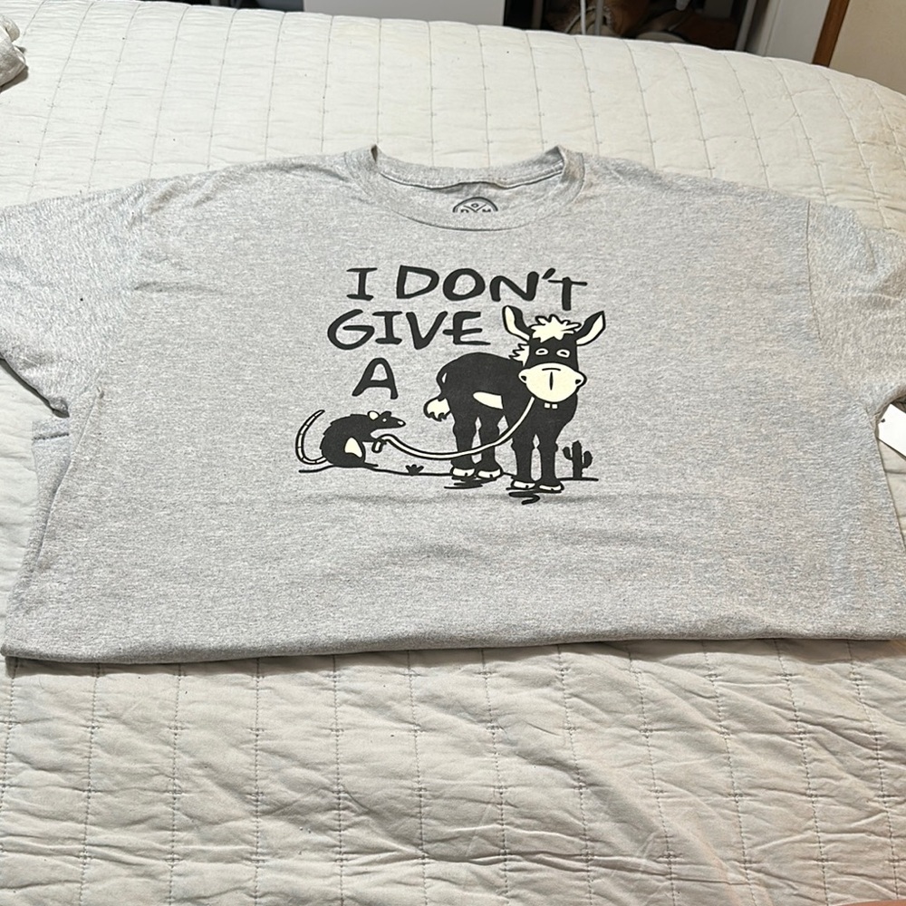Gray Donkey Graphic T-Shirt